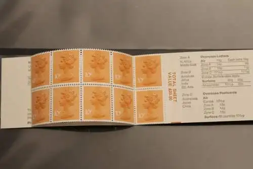 Großbritannien Markenheft, MH zur "London 80"; 10 x 10p; MNH