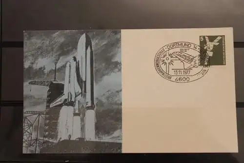 Briefmarkenwerbeschau "Der erste Schritt"- Space Shuttle, Space Lab; Dortmund 1977