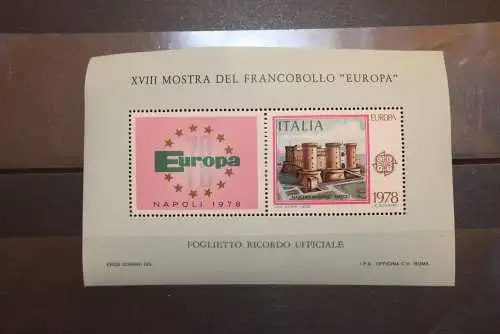 Italien, Vignette zur EUROPA-Briefmarken-Ausstellung "EUROPA 78-Napoli"