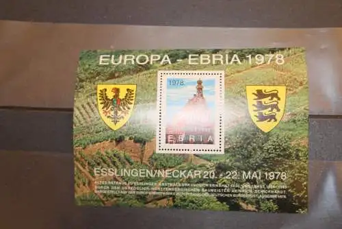 Deutschland, Vignette EUROPA-EBRIA 1978, Esslingen