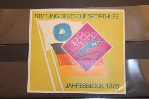 Deutschland,  Vignette, Jahresblock 1976 - Stiftung Deutsche Sporthilfe