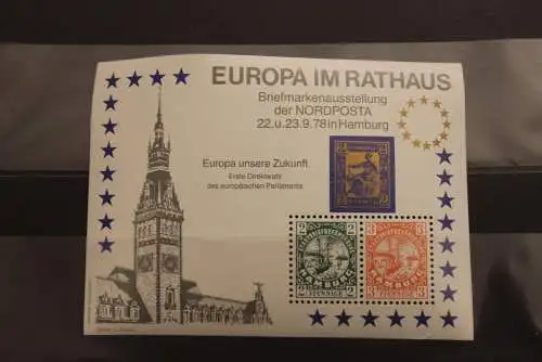 Deutschland,  Vignette "Europa im Rathaus" zur NORDPOSTA '78 Hamburg