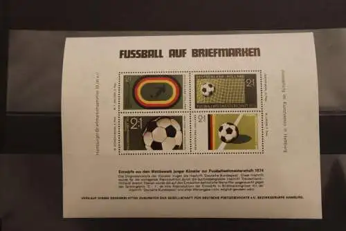 Deutschland,  Vignette "Fußball auf Briefmarken"