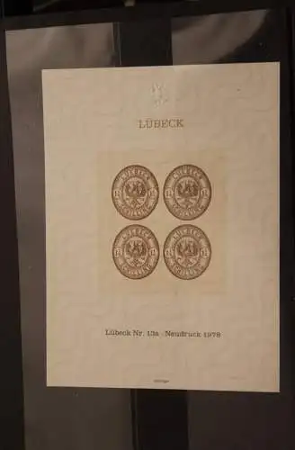 Deutschland, Neudruck der Lübeck Nr. 13a zum Stadtfest Lübecker Altstadtfest  1981