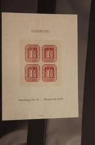 Deutschland, Neudruck der Hamburg Nr. 21 zur NORDPOSTA '81