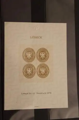 Deutschland, Neudruck der Lübeck Nr. 12 zur HANSA '80 in Lübeck 1980