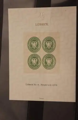 Deutschland, Neudruck der Lübeck Nr. 8 zur 1. Intern. Briefmarkenausstellung auf dem GTS Finnjet 1979