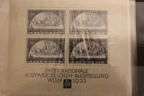 Österreich, Vignette WIPA Wien 1933, Neudruck