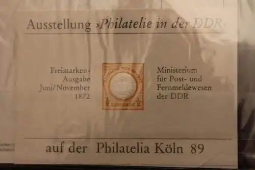 DDR, Vignette zur Ausstellung Philatelia Köln 89