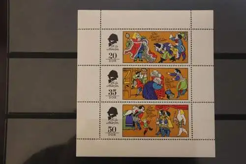 Kleinbogen; Märchen X 1975; MiNr. 2096-98; postfrisch; ndgz, unten