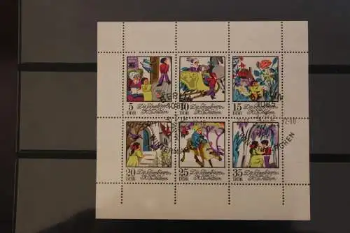 Kleinbogen; Märchen VII 1972; MiNr. 1801-06; gestempelt; ndgz, unten