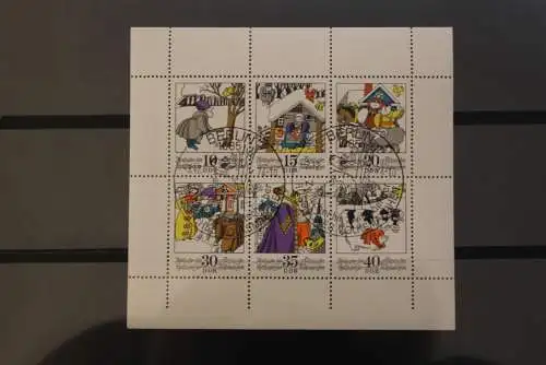 Kleinbogen; Märchen IX, 1974; MiNr. 1995-2000; gestempelt; ndgz, unten