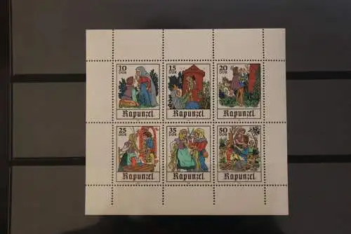 Kleinbogen; Märchen XIII, 1978; MiNr. 2382-87, postfrisch, ndgz; unten