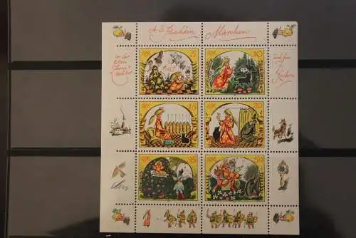 Kleinbogen; Märchen XIV, 1984; MiNr. 2914-19,postfrisch, ndgz; links