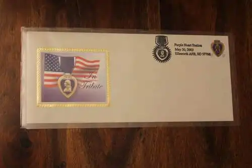 U.S.A 2003; Purle Heart, 37 C.; FDC "In Tribute"