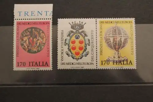 Italien 1980, Medici-Ausstellung; MiNr. 1698-99, MNH, postfrisch