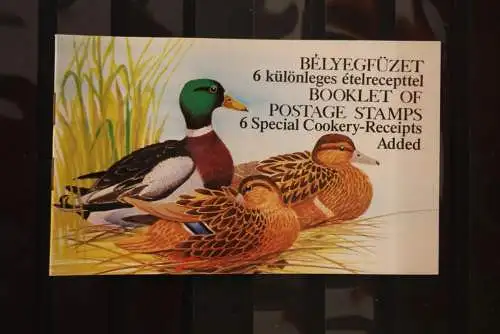 Ungarn; Markenheft Enten, 1988; mit 2 MH-Blättern und Kochrezepten