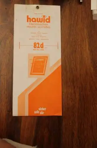 Klemmtaschen; Hawid 82x210 mm, klar; 10 Streifen