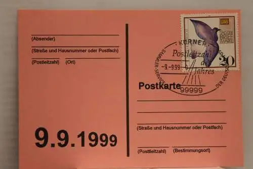 Deutschland:Schnapszahl Postleitzahl 99999 Körner 9.9.99-9