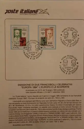 Ministerblatt Italien 1994; EUROPA, CEPT