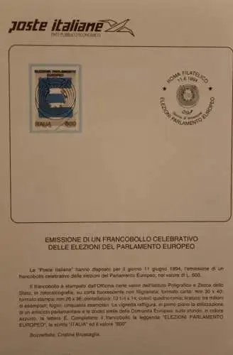 Ministerblatt Italien 1994; Wahl zum EUROPA-Parlament