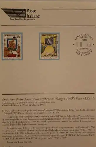 Ministerblatt Italien 1995; EUROPA; CEPT