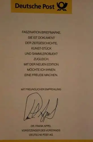 Ministerkarte Post - Mit guten Wünschen, 2010