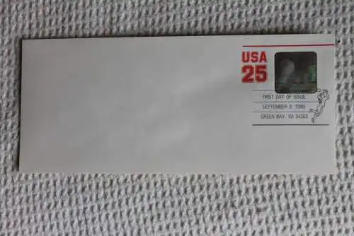 USA;1992;  Sport; Hologramm - Ganzsache; 25 C., ungebraucht