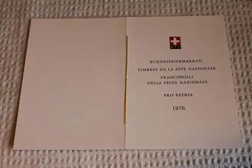 Schweiz, Ersttagsheft, Sammelheft Nr. 147, ESST,  Pro Patria 1976