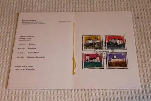 Schweiz, Ersttagsheft, Sammelheft Nr. 147, ESST,  Pro Patria 1976