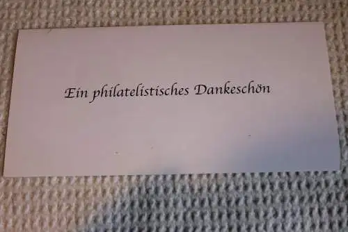 BRD, Treuegabe der Post für Abonennten 2008: Tag der Briefmarke; mit Schwarzdruck