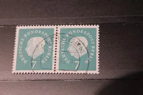 Berlin 1959; Freimarken: Heuss-Medaillon, Heuss III; MiNr. 182-86; waagerechte Paare, gestempelt