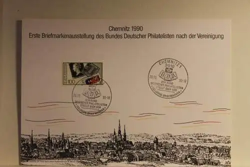 BRD; Sonderblatt,Erinnerungsblatt,Gedenkblatt: Chemnitz 1990