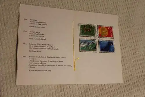 Schweiz, Ersttagsheft Nr. 148, Sonderpostmarken II; 1976; 16.9.1976