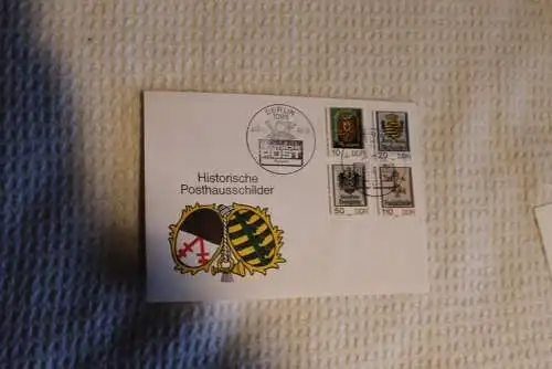 DDR 1990; Posthausschilder; Sonderstempel