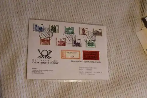 DDR; Freimarken Bauwerke und Denkmäler 1990; MiNr. 3344-52; Letzttag