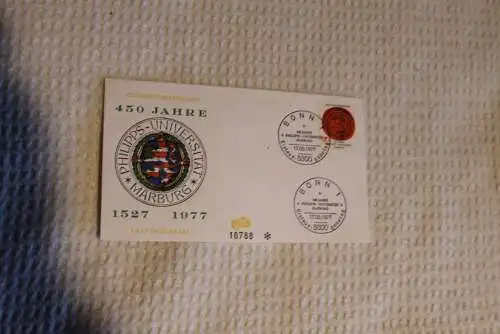 Deutschland 1977; FDC: Universität Marburg, MiNr. 939