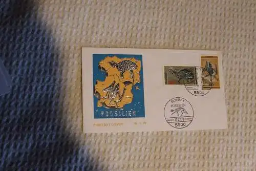 Deutschland 1978; FDC: Fossilien, MiNr. 974-75