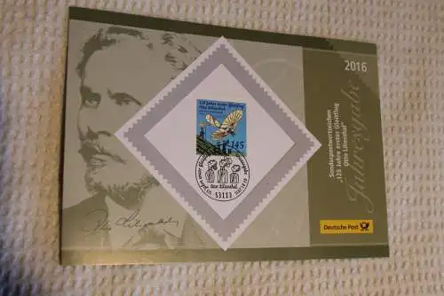 Deutschland; Klappkarte Otto Lilienthal 2016