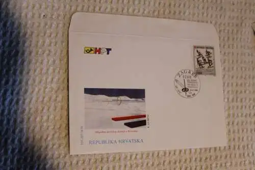 Kroatien FDC 1993: 100 Jahre Skisport in Kroatien