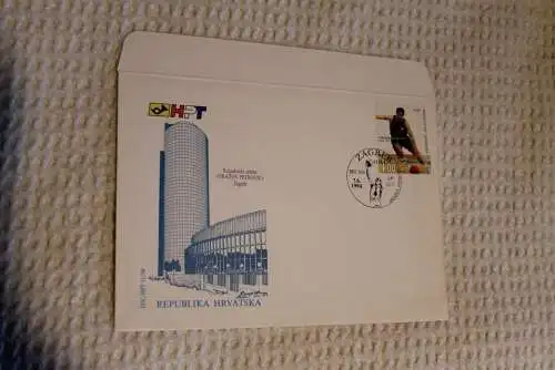 Kroatien FDC 1994: Drazen Petrovic-Center Zagreb