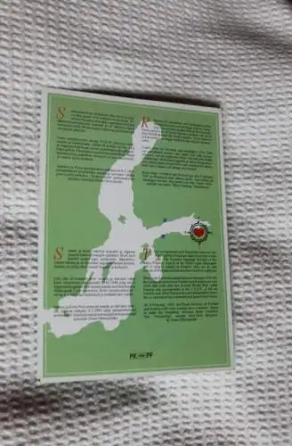 Grußmarken 1993; Gemeinschaftsausgabe: Finnland-Estland; Gedenkblatt, Erinnerungsblatt