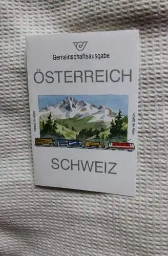 Schützt die Alpen; Erinnerungsblatt, Gedenkblatt;Gemeinschaftsausgabe 1992: Österreich-Schweiz