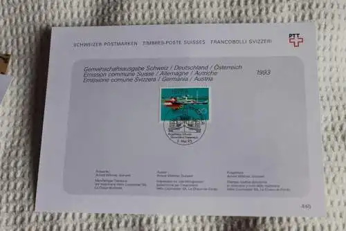 PTT Schweiz; Gemeinschaftsausgabe Schweiz, Deutschland,Österreich 1993:EUREGIO BODENSEE,ESST