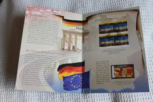 20 Jahre Deutsche Einheit; Erinnerungsblatt; Gedenkblatt der Deutsche Post 2010