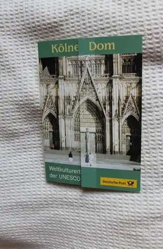 Kölner Dom UNESCO Weltkulturerbe; Erinnerungsblatt; Gedenkblatt der Deutsche Post 2003