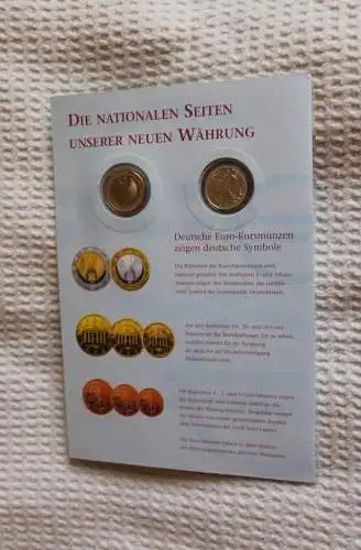 BRD; Numisblatt; Gedenkblatt der Deutsche Post: Von der D-Mark zum Euro