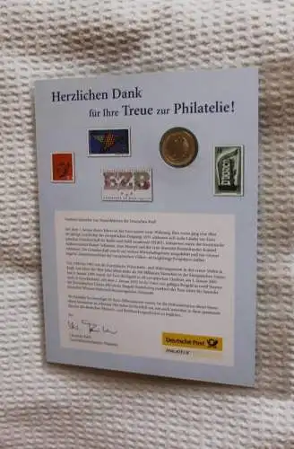 BRD; Numisblatt: Start einer starken Währung; Jahresgabe der Deutsche Post - Philatelie