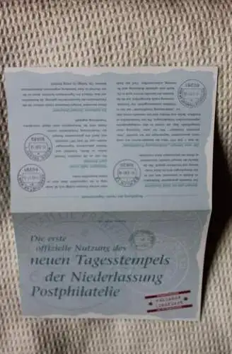 Deutschland 1997; Jahresgabe der Deutsche Post Sammler-Service; Neuer Tagesstempel Postphilatelie