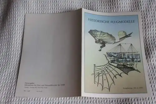 DDR; Historische Flugmodelle; Ersttagsblatt  1/90